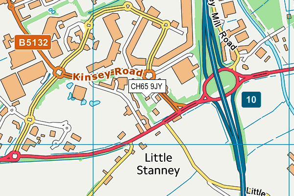 CH65 9JY map - OS VectorMap District (Ordnance Survey) CH65 9JY map - OS VectorMap District (Ordnance Survey)