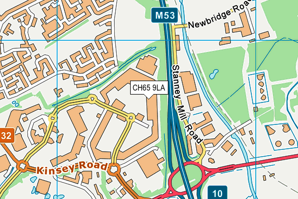 CH65 9LA map - OS VectorMap District (Ordnance Survey) CH65 9LA map - OS VectorMap District (Ordnance Survey)