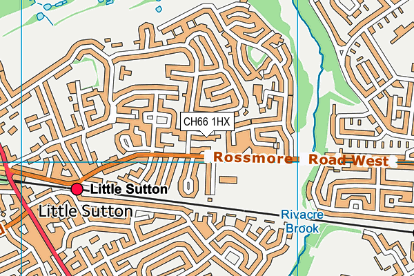 CH66 1HX map - OS VectorMap District (Ordnance Survey) CH66 1HX map - OS VectorMap District (Ordnance Survey)