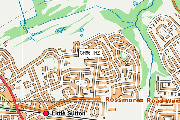 CH66 1HZ map - OS VectorMap District (Ordnance Survey) CH66 1HZ map - OS VectorMap District (Ordnance Survey)