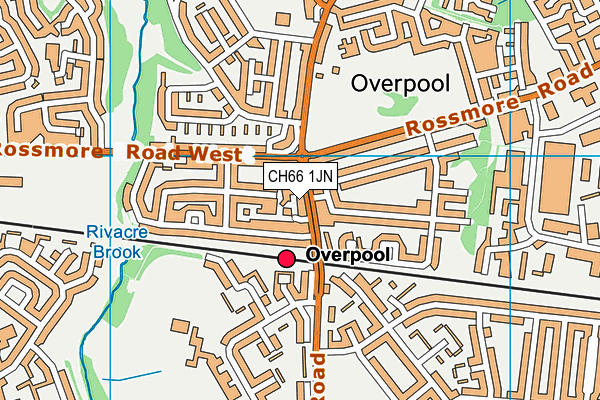 CH66 1JN map - OS VectorMap District (Ordnance Survey) CH66 1JN map - OS VectorMap District (Ordnance Survey)
