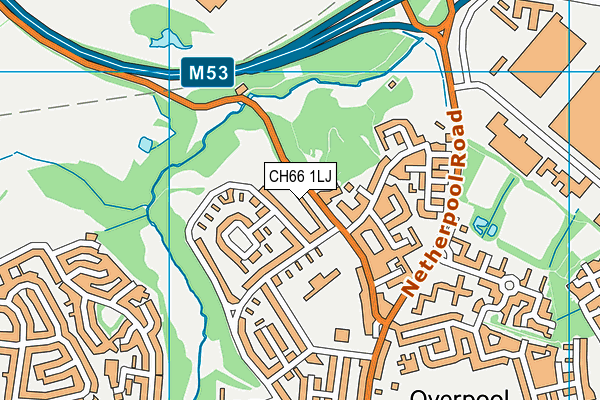 CH66 1LJ map - OS VectorMap District (Ordnance Survey) CH66 1LJ map - OS VectorMap District (Ordnance Survey)