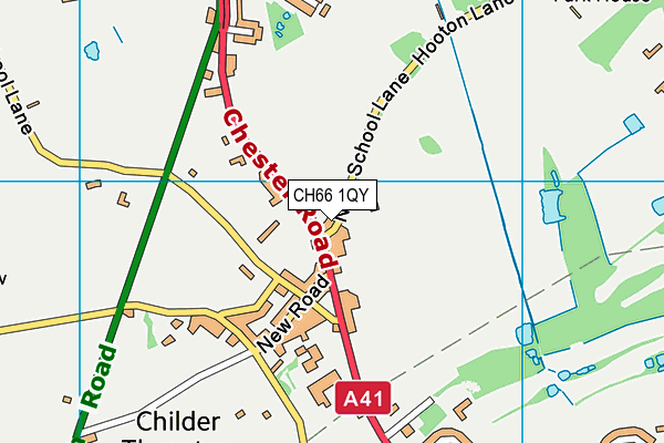 CH66 1QY map - OS VectorMap District (Ordnance Survey)