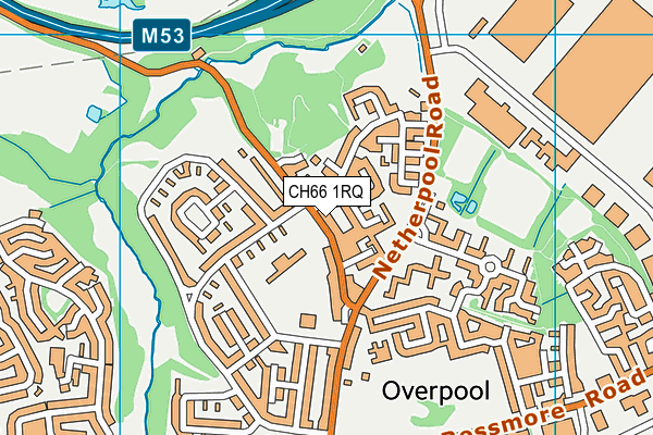 CH66 1RQ map - OS VectorMap District (Ordnance Survey) CH66 1RQ map - OS VectorMap District (Ordnance Survey)