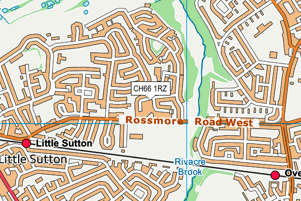 CH66 1RZ map - OS VectorMap District (Ordnance Survey) CH66 1RZ map - OS VectorMap District (Ordnance Survey)