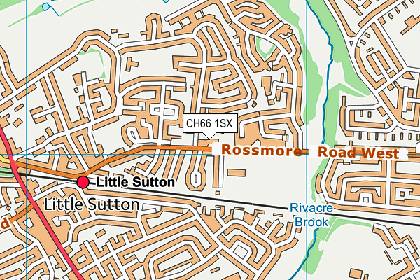 CH66 1SX map - OS VectorMap District (Ordnance Survey) CH66 1SX map - OS VectorMap District (Ordnance Survey)