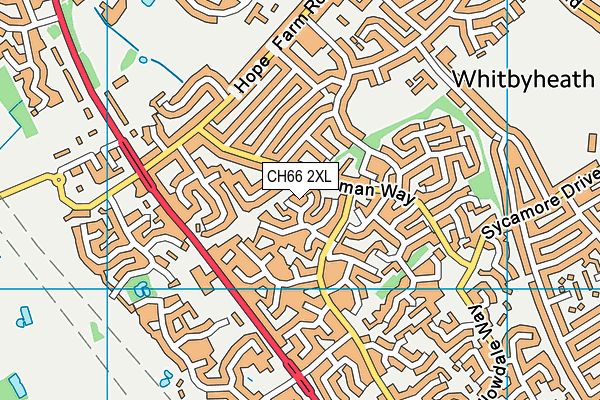 CH66 2XL map - OS VectorMap District (Ordnance Survey) CH66 2XL map - OS VectorMap District (Ordnance Survey)
