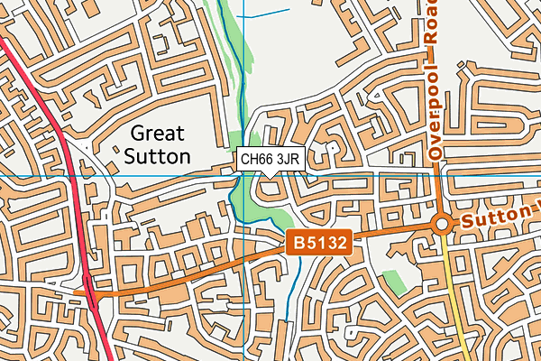 CH66 3JR map - OS VectorMap District (Ordnance Survey) CH66 3JR map - OS VectorMap District (Ordnance Survey)
