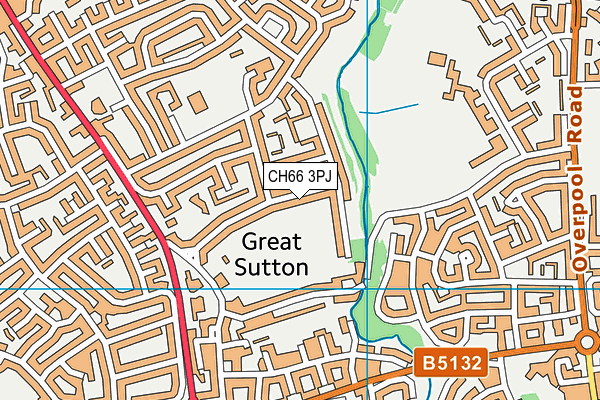 CH66 3PJ map - OS VectorMap District (Ordnance Survey) CH66 3PJ map - OS VectorMap District (Ordnance Survey)