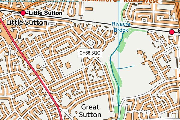 CH66 3QG map - OS VectorMap District (Ordnance Survey) CH66 3QG map - OS VectorMap District (Ordnance Survey)