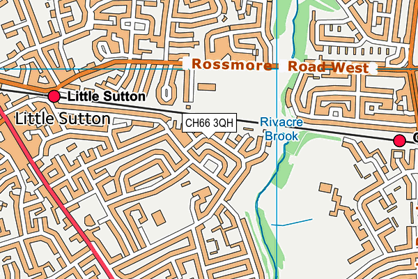 CH66 3QH map - OS VectorMap District (Ordnance Survey) CH66 3QH map - OS VectorMap District (Ordnance Survey)