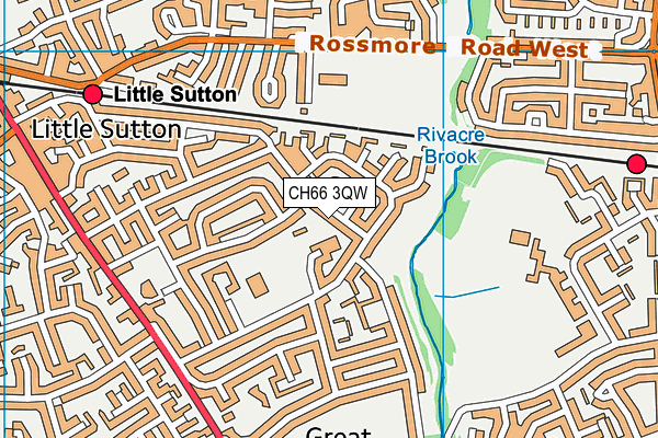 CH66 3QW map - OS VectorMap District (Ordnance Survey) CH66 3QW map - OS VectorMap District (Ordnance Survey)