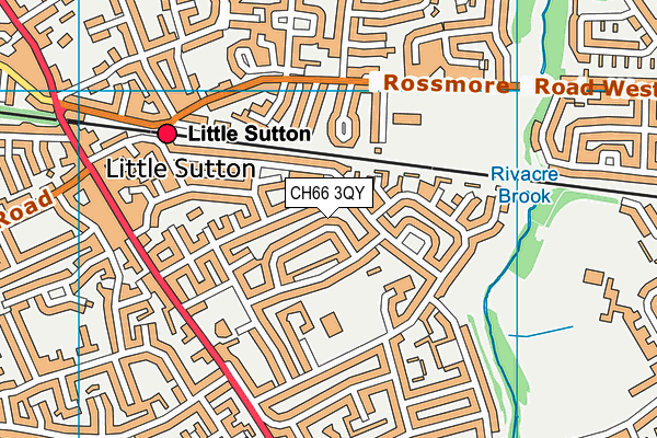 CH66 3QY map - OS VectorMap District (Ordnance Survey) CH66 3QY map - OS VectorMap District (Ordnance Survey)