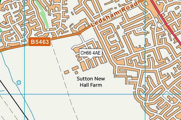 CH66 4AE map - OS VectorMap District (Ordnance Survey) CH66 4AE map - OS VectorMap District (Ordnance Survey)
