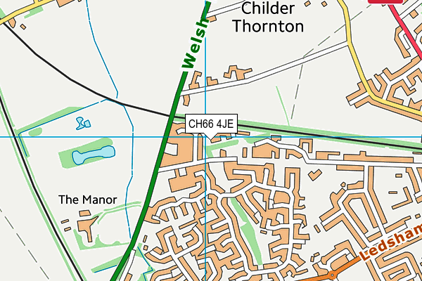 CH66 4JE map - OS VectorMap District (Ordnance Survey) CH66 4JE map - OS VectorMap District (Ordnance Survey)