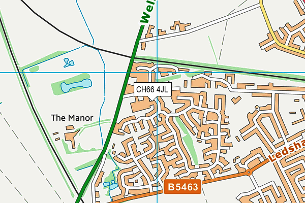 CH66 4JL map - OS VectorMap District (Ordnance Survey) CH66 4JL map - OS VectorMap District (Ordnance Survey)