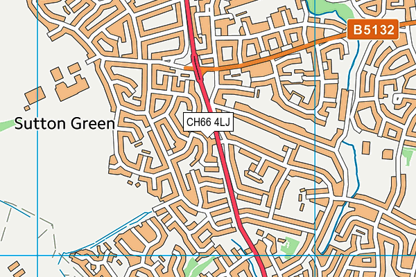 CH66 4LJ map - OS VectorMap District (Ordnance Survey) CH66 4LJ map - OS VectorMap District (Ordnance Survey)
