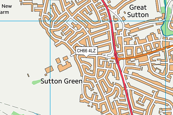 CH66 4LZ map - OS VectorMap District (Ordnance Survey) CH66 4LZ map - OS VectorMap District (Ordnance Survey)