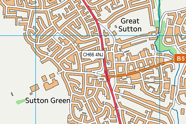 CH66 4NJ map - OS VectorMap District (Ordnance Survey) CH66 4NJ map - OS VectorMap District (Ordnance Survey)