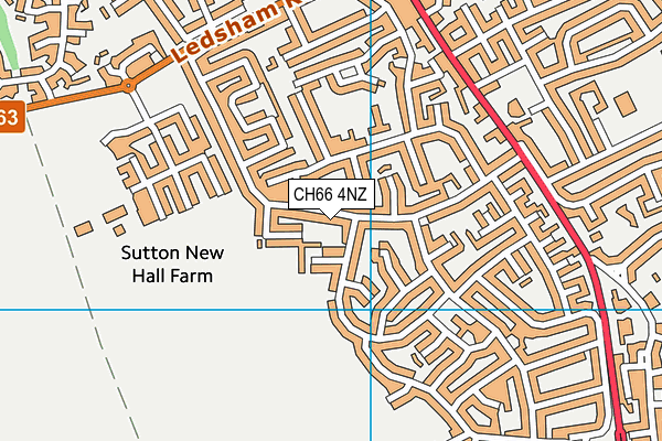 CH66 4NZ map - OS VectorMap District (Ordnance Survey) CH66 4NZ map - OS VectorMap District (Ordnance Survey)