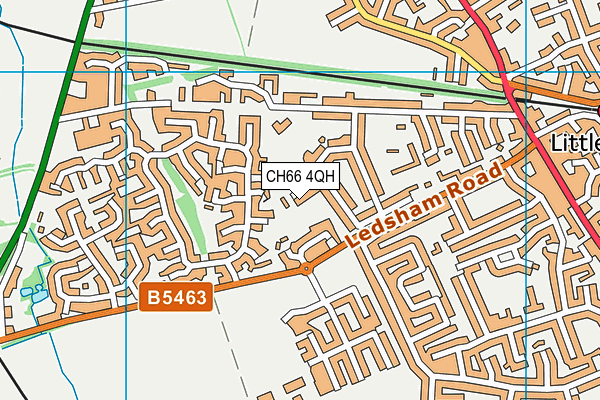CH66 4QH map - OS VectorMap District (Ordnance Survey) CH66 4QH map - OS VectorMap District (Ordnance Survey)