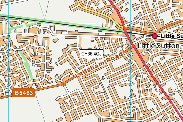 CH66 4QJ map - OS VectorMap District (Ordnance Survey) CH66 4QJ map - OS VectorMap District (Ordnance Survey)