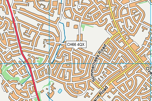 CH66 4QX map - OS VectorMap District (Ordnance Survey) CH66 4QX map - OS VectorMap District (Ordnance Survey)