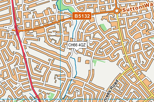CH66 4QZ map - OS VectorMap District (Ordnance Survey)