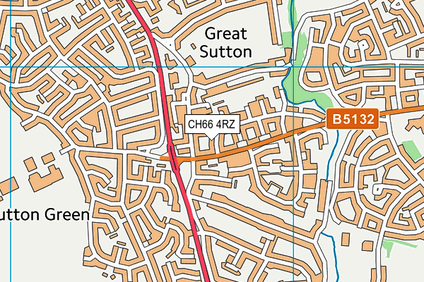 CH66 4RZ map - OS VectorMap District (Ordnance Survey) CH66 4RZ map - OS VectorMap District (Ordnance Survey)