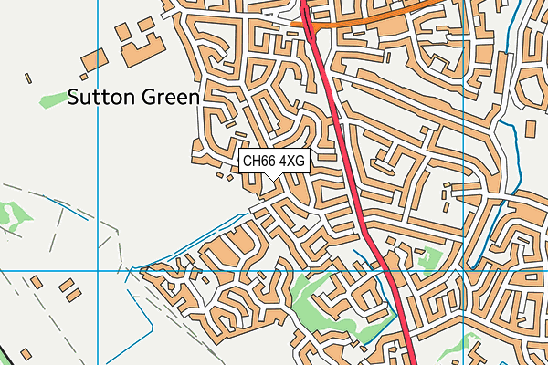 CH66 4XG map - OS VectorMap District (Ordnance Survey) CH66 4XG map - OS VectorMap District (Ordnance Survey)