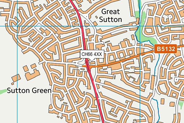 CH66 4XX map - OS VectorMap District (Ordnance Survey) CH66 4XX map - OS VectorMap District (Ordnance Survey)