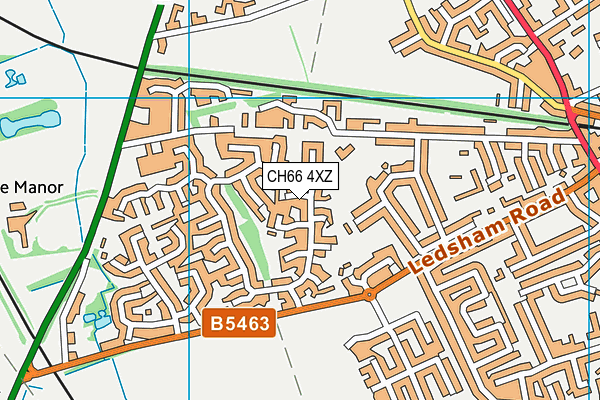 CH66 4XZ map - OS VectorMap District (Ordnance Survey) CH66 4XZ map - OS VectorMap District (Ordnance Survey)