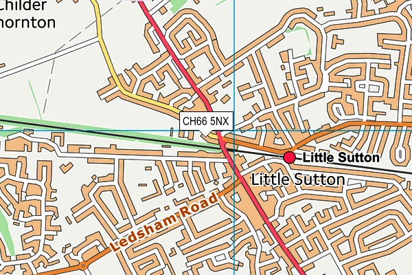 CH66 5NX map - OS VectorMap District (Ordnance Survey) CH66 5NX map - OS VectorMap District (Ordnance Survey)