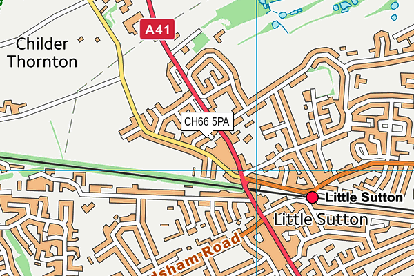 CH66 5PA map - OS VectorMap District (Ordnance Survey) CH66 5PA map - OS VectorMap District (Ordnance Survey)