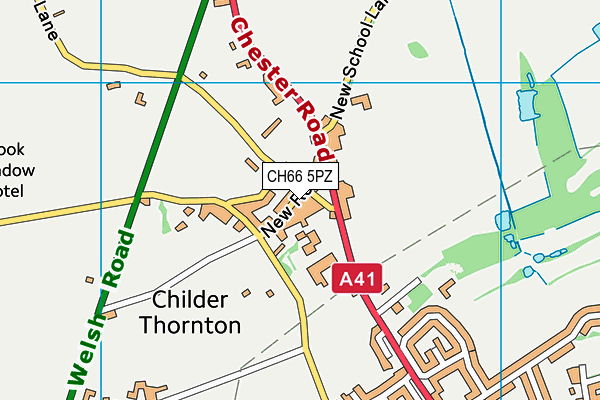 CH66 5PZ map - OS VectorMap District (Ordnance Survey) CH66 5PZ map - OS VectorMap District (Ordnance Survey)