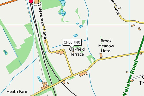 CH66 7NX map - OS VectorMap District (Ordnance Survey) CH66 7NX map - OS VectorMap District (Ordnance Survey)