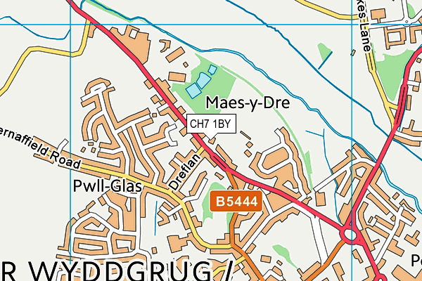 CH7 1BY map - OS VectorMap District (Ordnance Survey) CH7 1BY map - OS VectorMap District (Ordnance Survey)