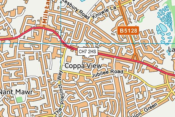CH7 2HS map - OS VectorMap District (Ordnance Survey) CH7 2HS map - OS VectorMap District (Ordnance Survey)