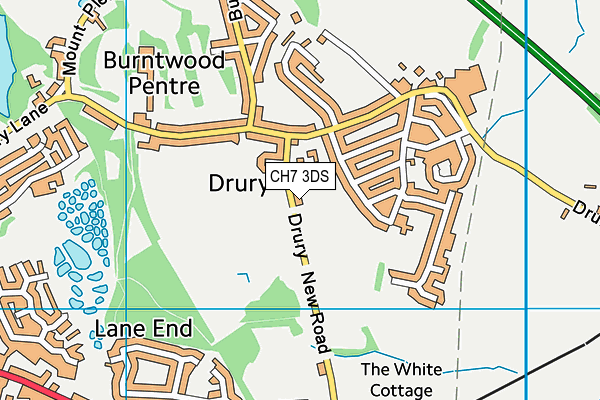 CH7 3DS map - OS VectorMap District (Ordnance Survey) CH7 3DS map - OS VectorMap District (Ordnance Survey)