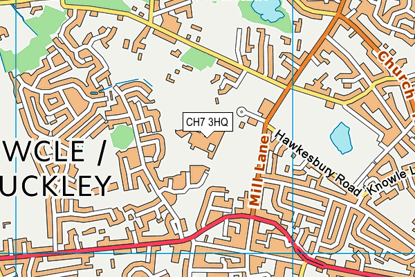 CH7 3HQ map - OS VectorMap District (Ordnance Survey) CH7 3HQ map - OS VectorMap District (Ordnance Survey)