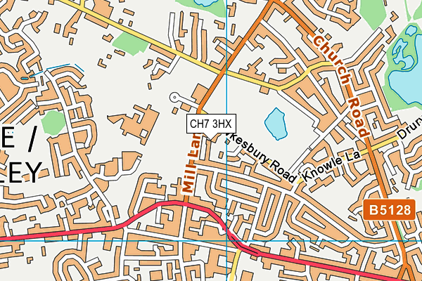 CH7 3HX map - OS VectorMap District (Ordnance Survey) CH7 3HX map - OS VectorMap District (Ordnance Survey)