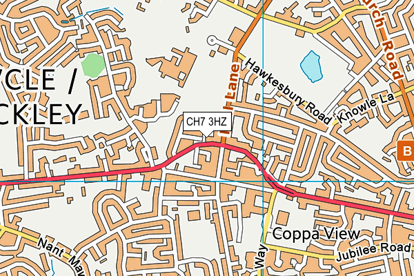 CH7 3HZ map - OS VectorMap District (Ordnance Survey) CH7 3HZ map - OS VectorMap District (Ordnance Survey)