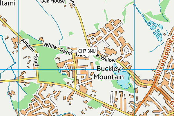 CH7 3NU map - OS VectorMap District (Ordnance Survey) CH7 3NU map - OS VectorMap District (Ordnance Survey)