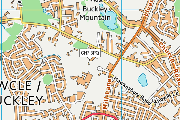 CH7 3PQ map - OS VectorMap District (Ordnance Survey) CH7 3PQ map - OS VectorMap District (Ordnance Survey)