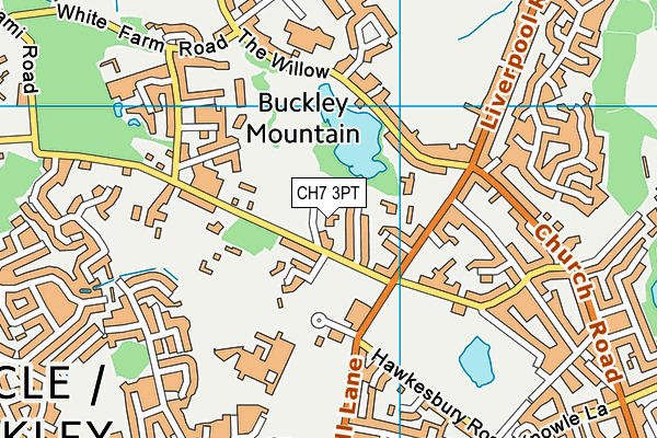 CH7 3PT map - OS VectorMap District (Ordnance Survey) CH7 3PT map - OS VectorMap District (Ordnance Survey)