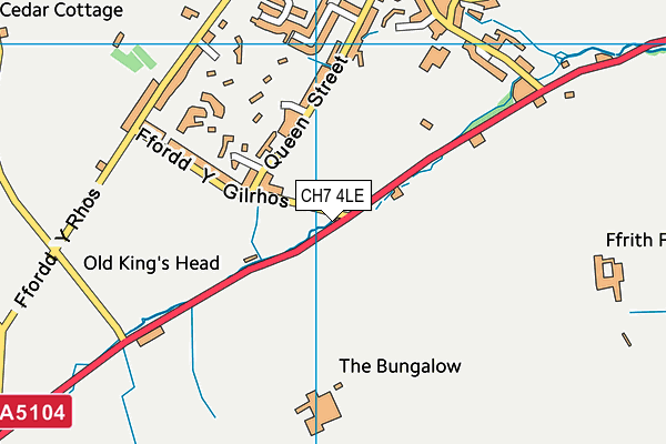 CH7 4LE map - OS VectorMap District (Ordnance Survey) CH7 4LE map - OS VectorMap District (Ordnance Survey)