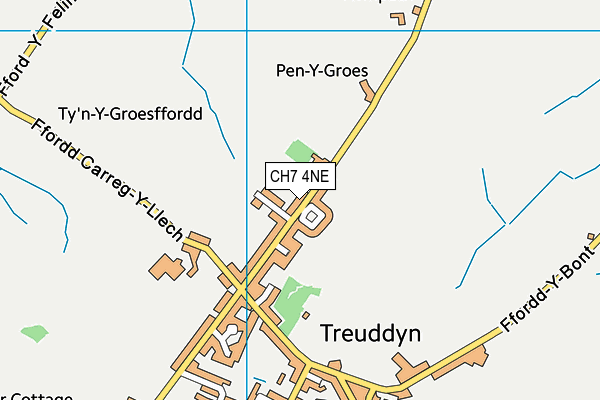 CH7 4NE map - OS VectorMap District (Ordnance Survey) CH7 4NE map - OS VectorMap District (Ordnance Survey)