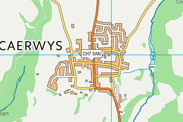 CH7 5AN map - OS VectorMap District (Ordnance Survey) CH7 5AN map - OS VectorMap District (Ordnance Survey)