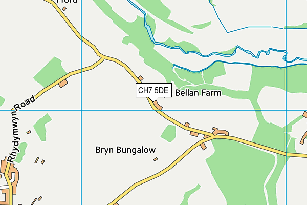 CH7 5DE map - OS VectorMap District (Ordnance Survey) CH7 5DE map - OS VectorMap District (Ordnance Survey)
