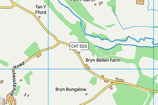 CH7 5DG map - OS VectorMap District (Ordnance Survey) CH7 5DG map - OS VectorMap District (Ordnance Survey)